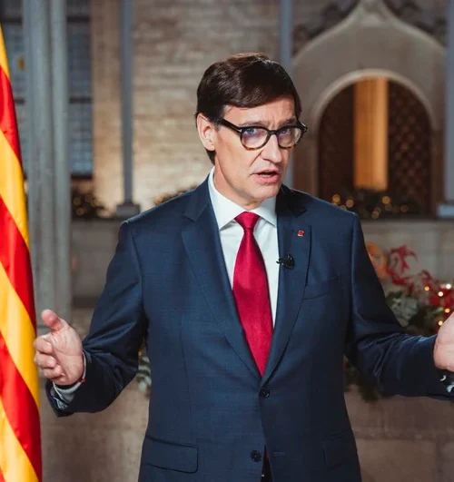 Illa obvia los temas de actualidad en su primer discurso de Navidad como presidente catalán