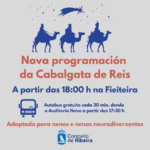 Nova programación para a Cabalgata de Reis en Ribeira