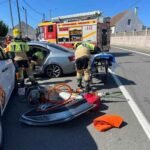 Dúas persoas resultan feridas nun accidente entre dous vehículos na Pobra do Caramiñal