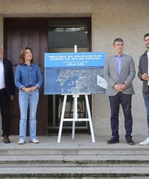 A Xunta investirá 25,4 millóns en 2026 para mellorar a calidade das augas e o saneamento na ría de Arousa