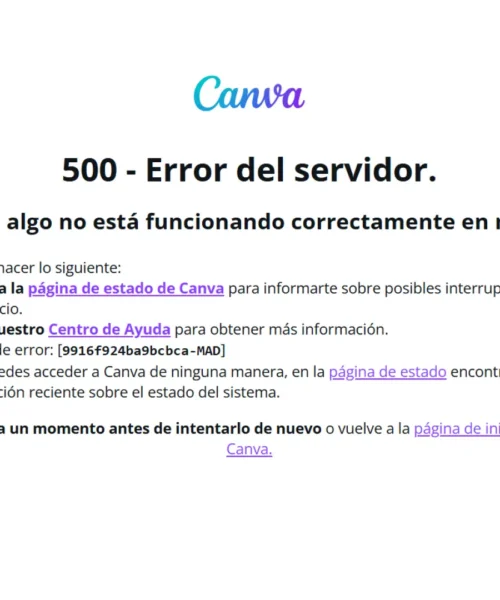 Canva se ha caído: el editor online deja de funcionar y los usuarios reportan fallos a nivel global