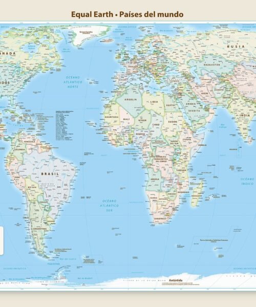Sumar reclama Mapamundis escolares que reflejen el tamaño real de los continentes: ¿no maneja ya la escuela una cartografía más justa con el Sur Global?