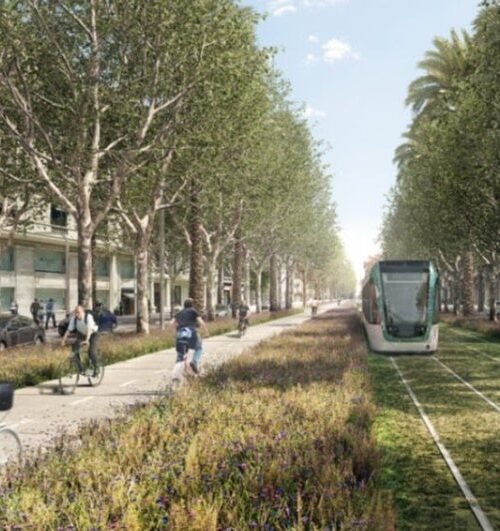 Luz verde inicial a la conexión del tranvía de Barcelona a través de la Diagonal