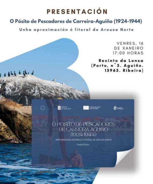 A Confraría de Pescadores de Carreira-Aguiño presenta este venres un libro sobre a historia do Pósito (1924-1944)