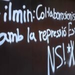 La sede de Filmin amanece con pintadas después del boicot por un documental sobre los altercados del ‘procés’