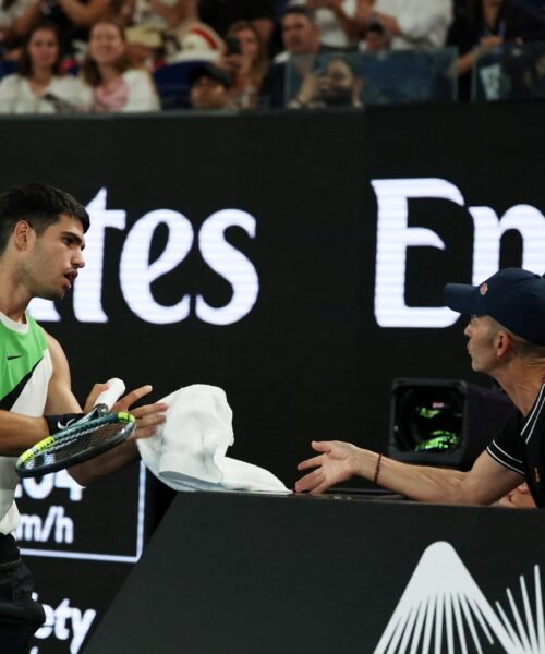 Alcaraz reivindica a su nuevo técnico, Samuel López: “Te aporta cosas que otros quizá no pueden”