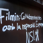 Vandalizan la sede de Filmin por programar un documental sobre los disturbios de octubre de 2019 desde el punto de vista de los policías