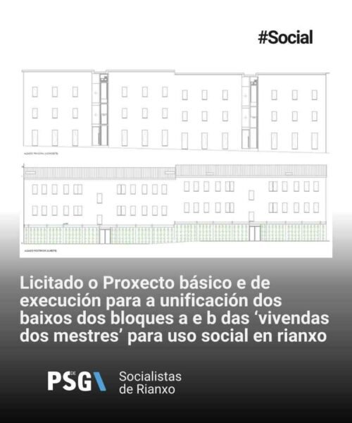 Rianxo avanza na unificación dos baixos das “Vivendas dos Mestres” para uso social