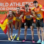 España se cuelga la medalla de plata en el relevo mixto 4×400 en los Mundiales de atletismo