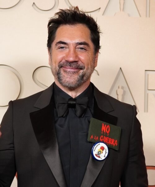 Javier Bardem antes de entregar un Oscar: “No a la guerra y Palestina libre”
