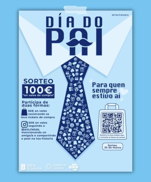 A ARE de Rianxo impulsa unha campaña polo Día do Pai para dinamizar o comercio local