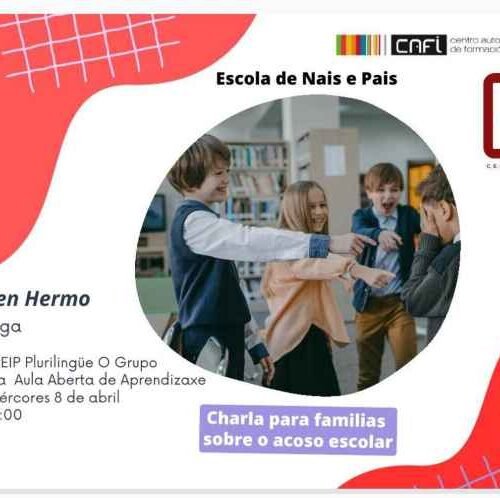 Ribeira acolle o mércores unha charla aberta sobre acoso escolar dirixida a familias e educadores