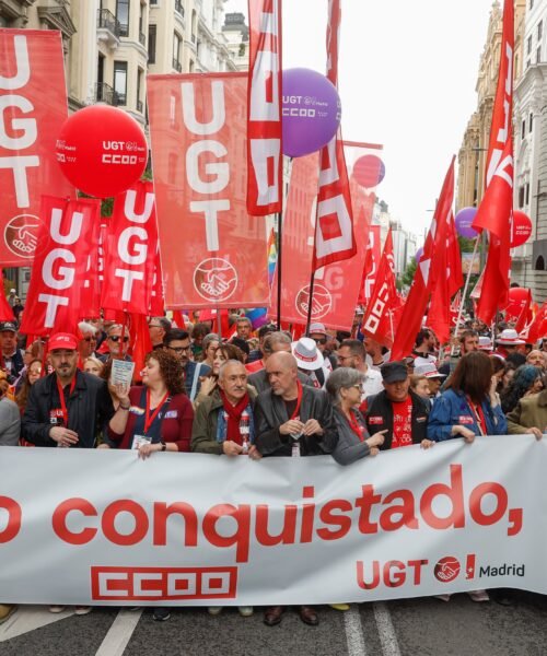 CC OO y UGT celebrarán el acto central del Primero de Mayo en Málaga a dos semanas de las elecciones andaluzas