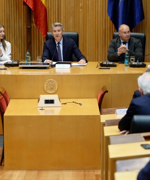 Feijóo, a puerta cerrada con sus diputados y senadores: “La mayoría absoluta en Andalucía es muy complicada”
