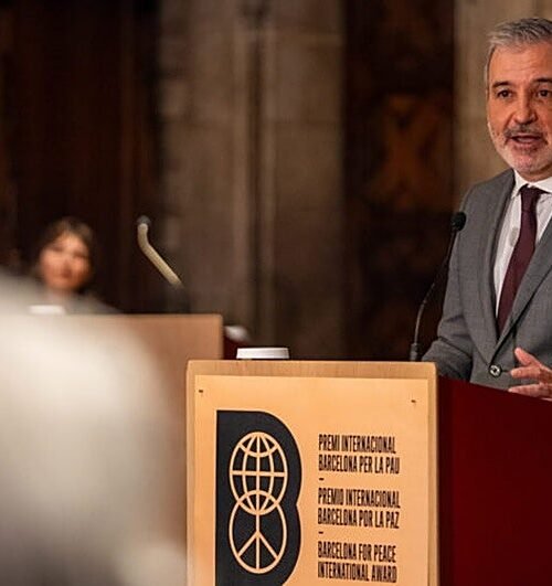 Barcelona crea un Premio Internacional dotado con 300.000 euros para proyectos que fomenten la paz