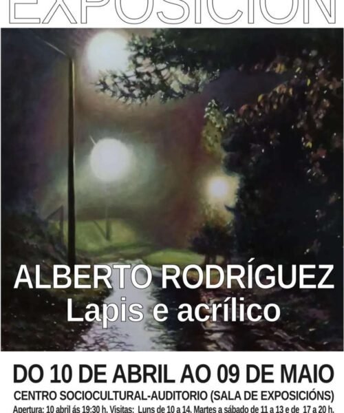 O rianxeiro Alberto Rodríguez inaugura este venres unha exposición no Auditorio Municipal