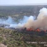Dos incendios en menos de cinco horas afectan al Parque Nacional de Doñana y obligan a desviar el regreso de 12 hermandades del Rocío