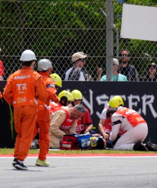 Gravísimo accidente de Álex Márquez durante la carrera del GP de Catalunya
