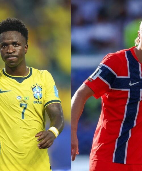 Brasil-Noruega: Vinicius y Haaland se citan en el área