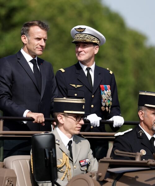 Macron celebra su último 14 de julio con una exhibición del rearme europeo
