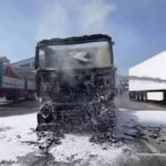Portos encarga a retirada do camión incendiado en Ribeira “con máxima celeridade”