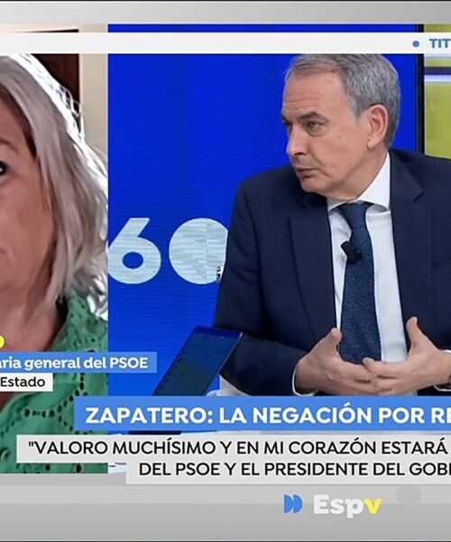 Elena Valenciano ve la entrevista de Zapatero en TVE y la sentencia de manera rotunda: «Yo no se la hubiera recomendado»
