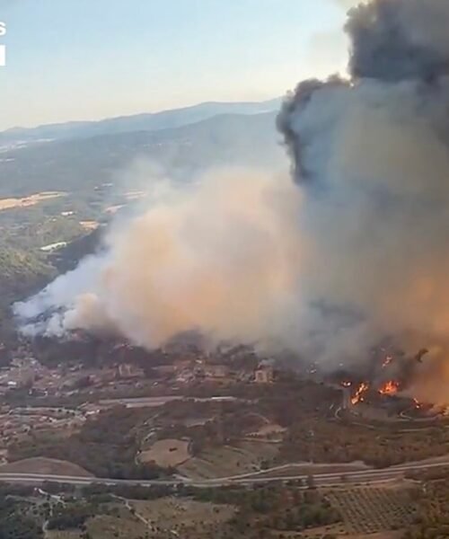 Prisión por provocar el incendio que obligó a confinar siete municipios en la provincia de Barcelona