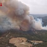 Un nuevo fuego en Sant Quirze Safaja obliga a evacuar una casa de colonias y a confinar un centro de menores