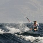 Gisela Pulido se recupera de un duro accidente entrenando en Tarifa