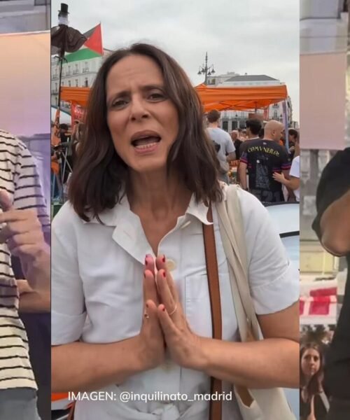 Carlos Bardem, Aitana Sánchez-Gijón y Juan Diego Botto: el mundo de la cultura se suma a la acampada de Sol contra la crisis de la vivienda