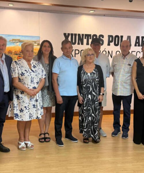 A pintura une a trece artistas e as localidades de Ribeira e Donostia na exposición “Xuntos pola arte”
