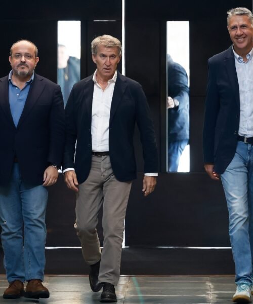 Feijóo hace de los disturbios de Barcelona uno de los ejes de su campaña contra Sánchez